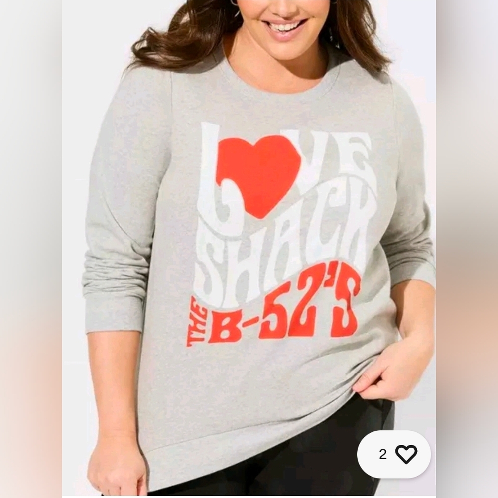 Gray Love Shack Graphic Sweatshirt